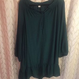 Green swing dress